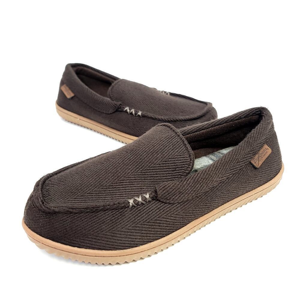 Dearfoams Moccasin Slipper Small Size 7 - 8 Brown​​
